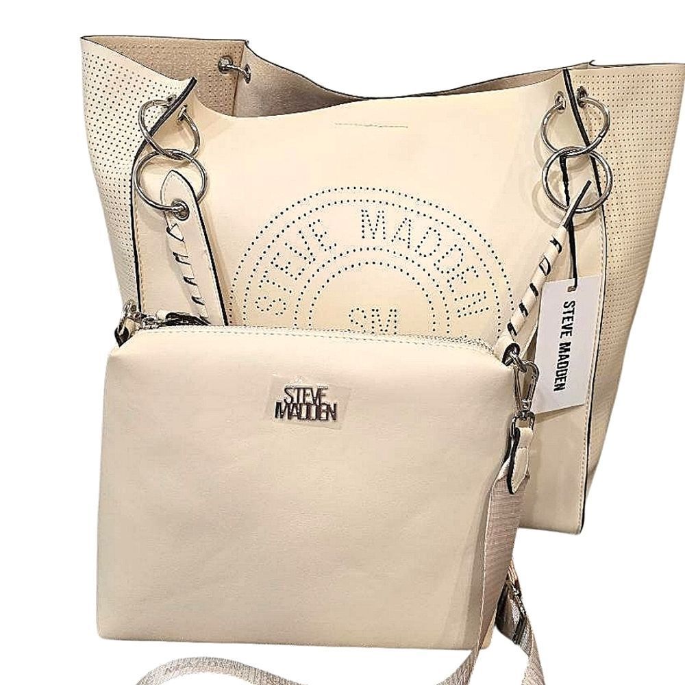 Steve Madden BMya‎ Tote & Crossbody Bag Set- Blonde - Picture 2 of 9